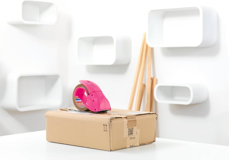 tesa Pack 'n' Go kézi szalagadagoló csomagoláshoz - Pink, Single