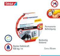 Tesa Powerbond Ultra Strong ragasztószalag 5m x 19mm 2