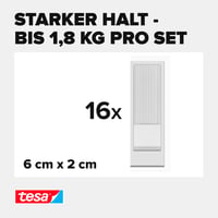 Benzi adezive tesa Powerstrips CLICK Small - 16 x 2 bucăți, reutilizabile, se îndepărtează fără urme 3