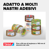 Tichá baliaca páska tesa tesapack Strong s ručným odvíjačom – hnedá – 66 m x 50 mm 6