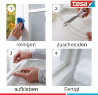 tesamoll Prémium Flexibilis Tömítőszalag - Ajtó és Ablak Résekhez, 1-7 mm, Öntapadós, Vízálló, Huzat, Por és Zaj Ellen, Átlátszó, 6m 4