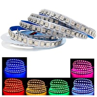 Tesfish 24V RGB LED szalag 5 m, SMD 5050 IP20, 600 LED, színváltós fénycsík hálószobába, konyhába, dekorációhoz 2