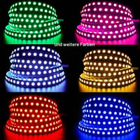 Tesfish 24V RGB LED szalag 5 m, SMD 5050 IP20, 600 LED, színváltós fénycsík hálószobába, konyhába, dekorációhoz 3