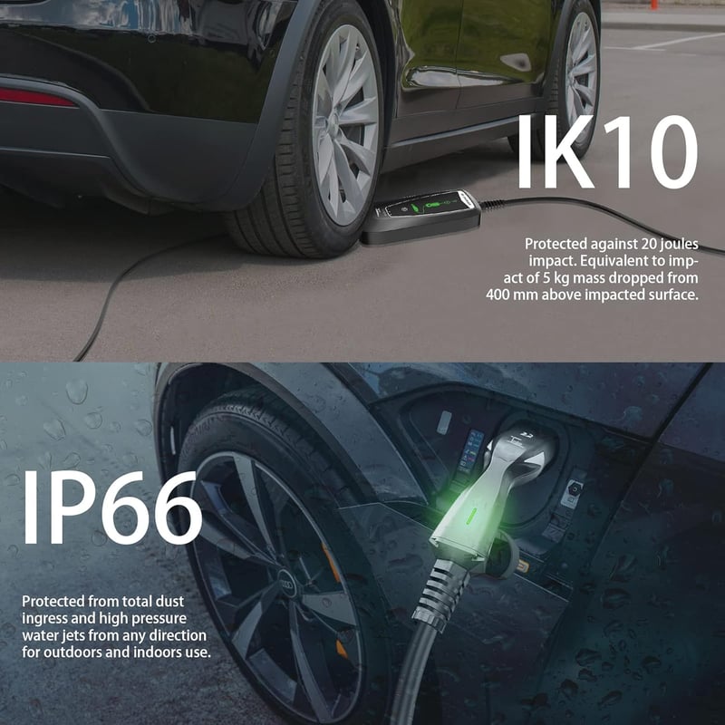 Teskee Type 2 Schuko 3.68 kW hordozható EV töltőkábel 16A 6m IP65