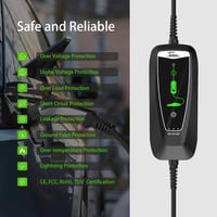 Teskee Type 2 Schuko 3.68 kW hordozható EV töltőkábel 16A 6m IP65 4