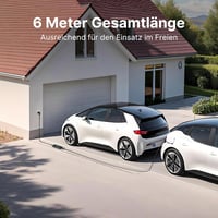 Teskee Type 2 Schuko 3.68 kW hordozható EV töltőkábel 16A 6m IP65 3