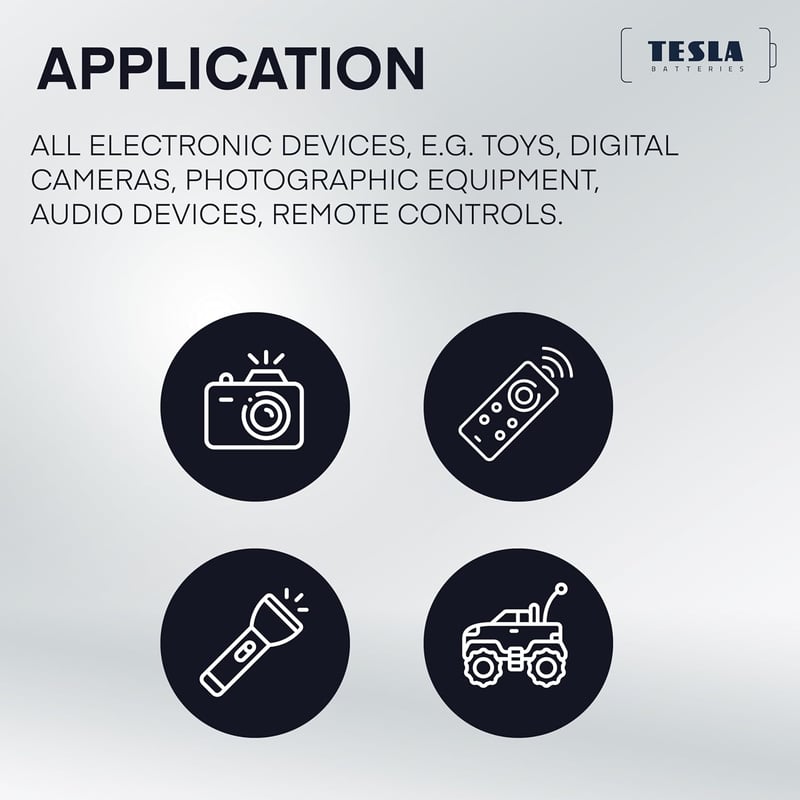 Tesla Future Batteries AA LR6 Alkáli Elem 50db Csomag - Nagy Teljesítményű Tartós Ceruza Elem 2600mAh Játékvezérlőkhöz

AI: I need to create