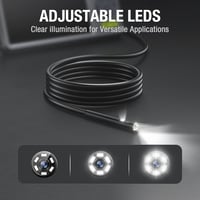 Teslong 1080P HD Kettős Lencsés Endoszkóp Kamera 5mm IP67 Vízálló Vizsgálókamera Beépített Világítással és 32GB TF Kártyával 5m Kábellel 6