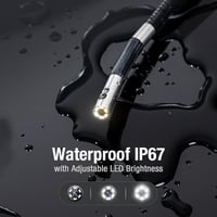 TESLONG Endoszkóp Kamera 5,5mm Flexibilis Inspekciós Csőkamera Mozgatható Fejjel 7