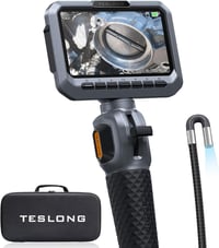 TESLONG Endoszkóp Kamera 5,5mm Flexibilis Inspekciós Csőkamera Mozgatható Fejjel 1