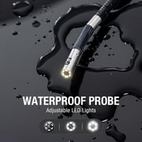 TESLONG Endoszkóp Kamera Dupla Lencse 6,5mm Forgó Fej 5 Colos LCD Kijelző LED Világítás 1,55m 5