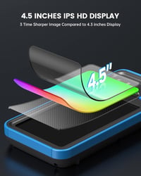 Teslong Ipari Endoszkóp Kamera - Kettős Lencsés Vizsgálókamera 4,5" IPS Kijelzővel, IP67 Vízálló, 5m Kábel, 2500mAh Akkumulátor, 32GB SD Kár 3