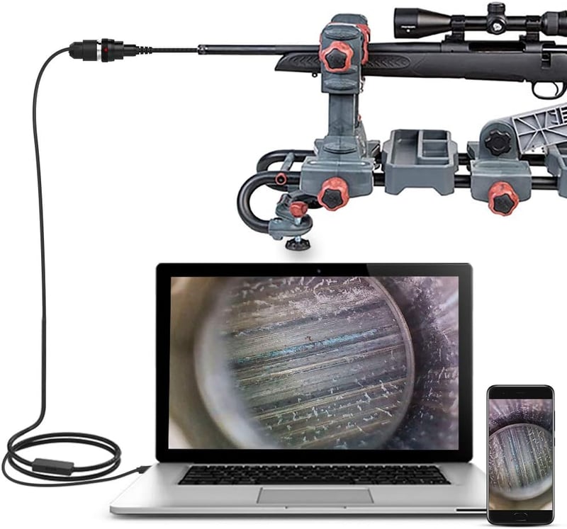Teslong NTG100 Fegyver Endoszkóp Kamera 0,2" Átmérővel - 6 LED Lámpás Cső Vizsgáló Kamera 47" Hosszú Kábellel - PC, Android Kompatibilis