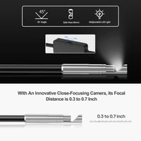Teslong NTG100 Fegyver Endoszkóp Kamera 0,2" Átmérővel - 6 LED Lámpás Cső Vizsgáló Kamera 47" Hosszú Kábellel - PC, Android Kompatibilis 3