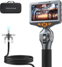 Teslong TD500 Endoscope Kamera 6,5 mm Forgatható Fejjel, 5,0" LCD Kijelzővel, LED Világítással, WiFi Csatlakozással, 1,55 m Kábellel, Hőmérs 1