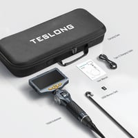 Teslong TD500 Endoscope Kamera 6,5 mm Forgatható Fejjel, 5,0" LCD Kijelzővel, LED Világítással, WiFi Csatlakozással, 1,55 m Kábellel, Hőmérs 6