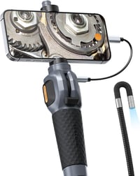Teslong USB-C Endoszkóp Kamera Mozgatható Fejjel - 1,55m Flexibilis Nyakkal, 8,5mm Kamerafejjel, 8 LED Világítással - Autószereléshez, Andro 1