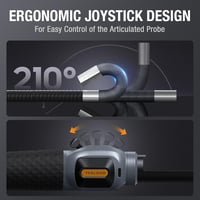 Teslong USB-C Endoszkóp Kamera Mozgatható Fejjel - 1,55m Flexibilis Nyakkal, 8,5mm Kamerafejjel, 8 LED Világítással - Autószereléshez, Andro 5