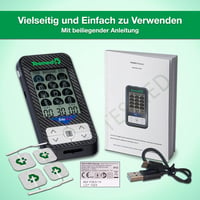 Elektrický svalový stimulátor TESMED Trio 6.5 TENS EMS, nabíjanie cez USB, 36 programov, 40 úrovní intenzity, 4 elektródy, čierno-sivý, na tlmenie bolesti 6