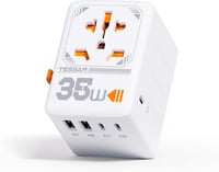 TESSAN 35W Utazási Adapter Világszerte, 3 USB-C 2 USB-A Gyorstöltő 1