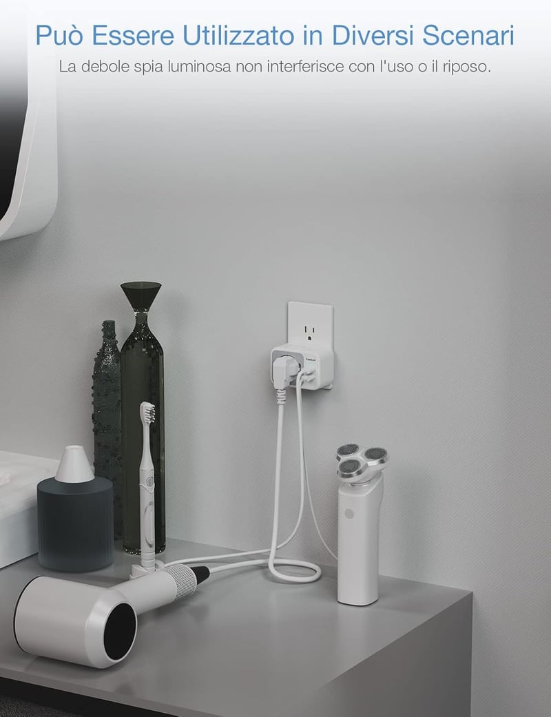 TESSAN Utazási Adapter USA Kanada Mexikó 2 USB Aljzat Töltő