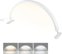 Tetipa LED Műkörmös Asztali Lámpa - Félhold Alakú Kozmetikai Világítás Szempillához, Távirányítóval, 3-6000K Állítható Fényerővel, 3 Fénymód 1
