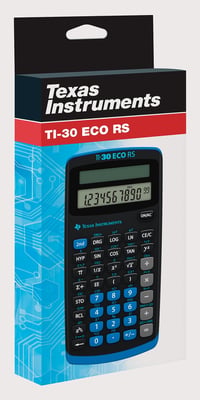Vedecká kalkulačka Texas Instruments TI-30 ECO RS – jednoriadkový 10-miestny displej, solárne napájanie, čierna 3