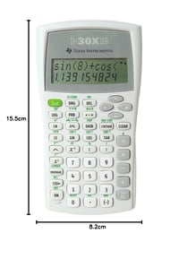 Vedecká školská kalkulačka Texas Instruments TI-30 XIIB – dvojriadkový displej, trigonometrické funkcie, štatistika, biela, na batérie 4