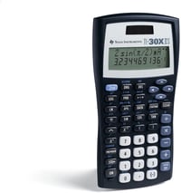 Texas Instruments TI-30 XIIS kétsoros iskolai számológép, napelemes/elemes - sötétkék 2