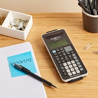 Vedecká školská kalkulačka Texas Instruments TI-30X Plus MathPrint – 4-riadková, solárne a batériové napájanie, tmavomodrá 5