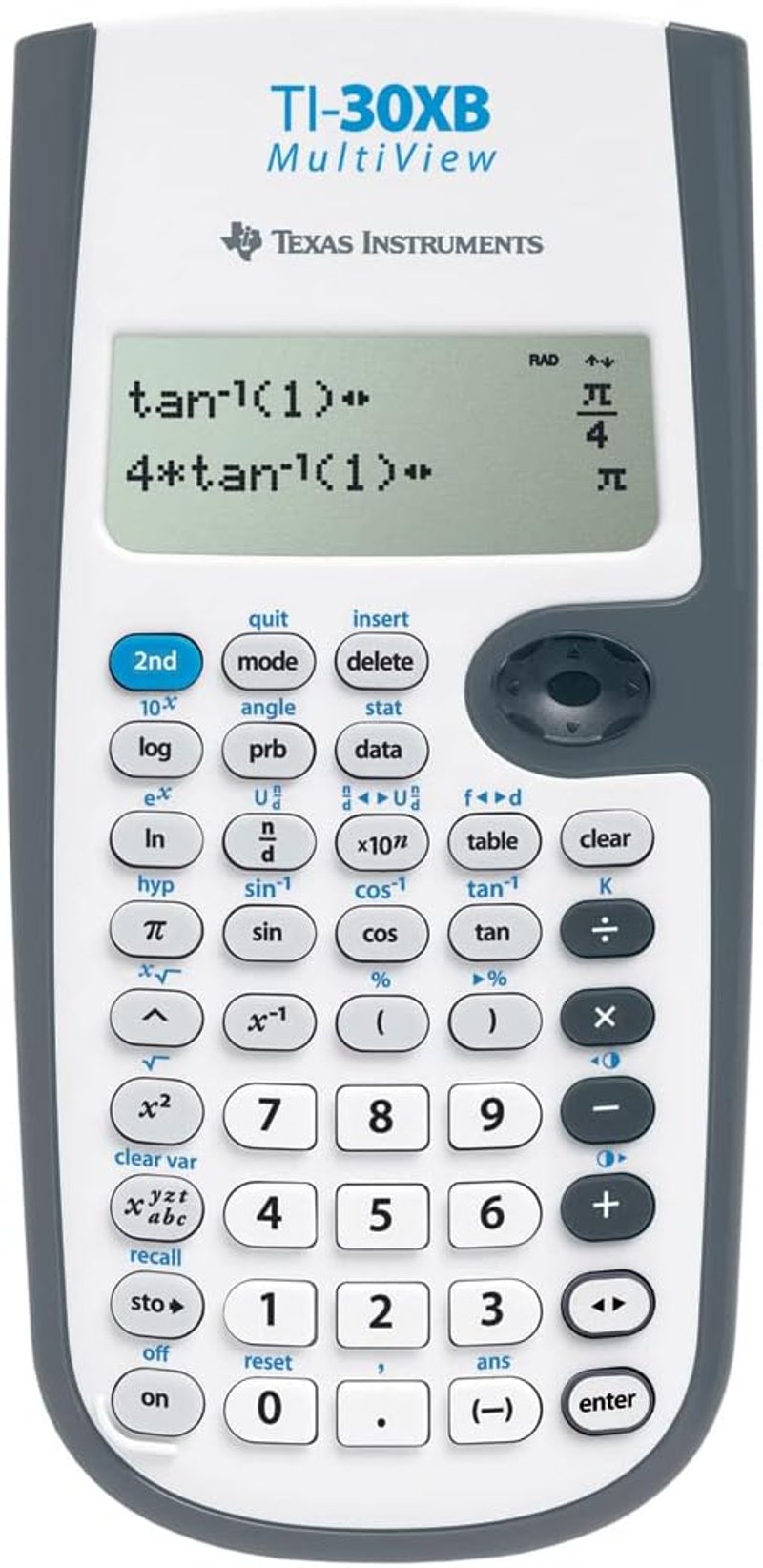 Texas Instruments TI-30XB Multiview Tudományos Számológép Szürke