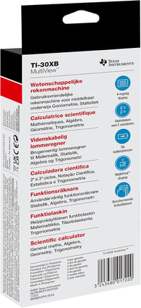 Texas Instruments TI-30XB Multiview Tudományos Számológép Szürke 4