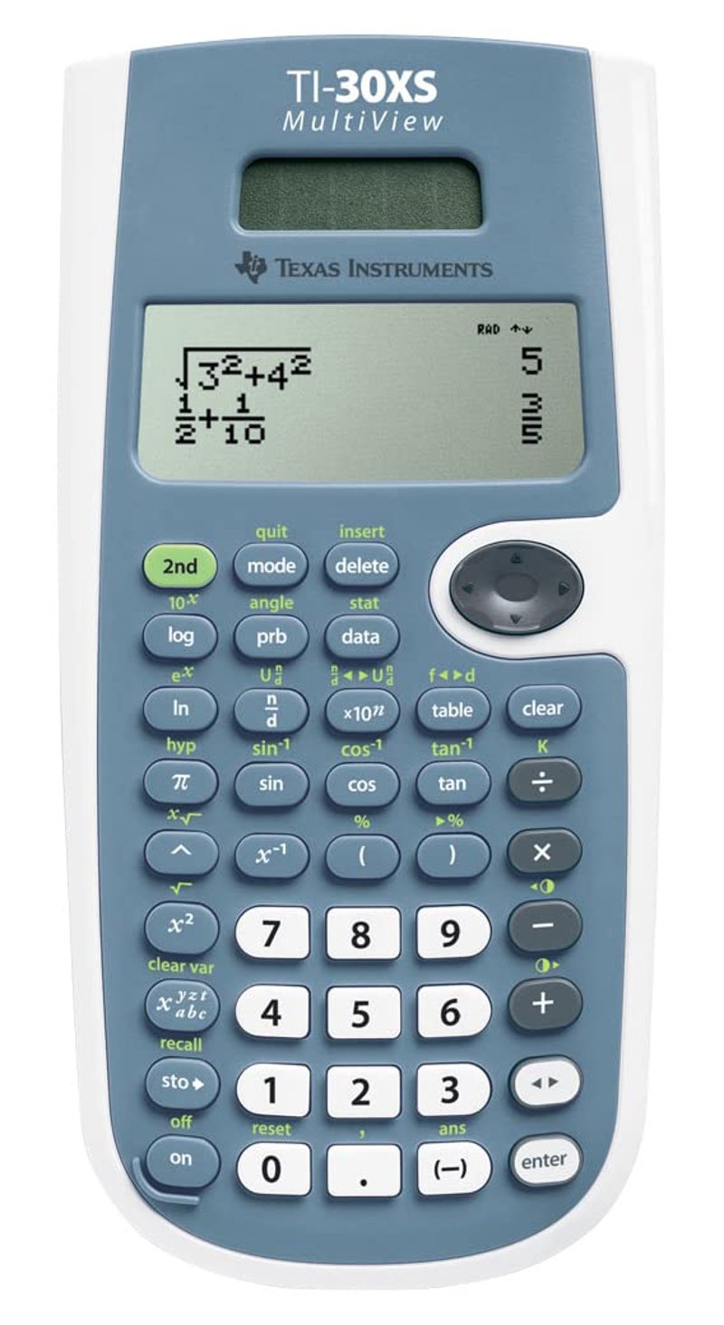 Školská kalkulačka Texas Instruments TI-30XS MultiView, modrá
