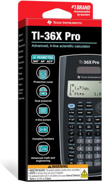 Texas Instruments TI-36X PRO tudományos számológép, 4 soros, francia - fekete 10