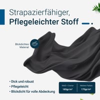 TexDeko obrus na pivný set 250x100 cm antracitový, prateľný na 40 °C, gramáž 170 g/m², na záhradný pivný set 3