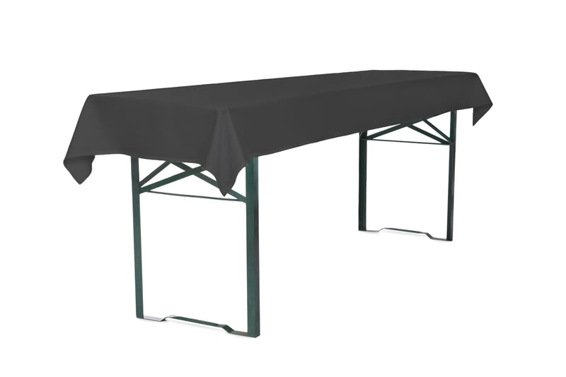 TexDeko obrus na pivný set 250x100 cm antracitový, prateľný na 40 °C, gramáž 170 g/m², na záhradný pivný set