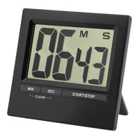 Elektronický časovač a stopky TFA Dostmann 38.2013.01 s veľkým displejom, čierny hliník, 84x16x77 mm 3