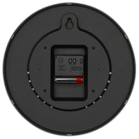 Analógové rádiom riadené nástenné hodiny TFA Dostmann 60.3550.10 so skleneným krytom, do kancelárie a domácnosti, 245x245x42 mm, sivé 4