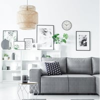 Analógové rádiom riadené nástenné hodiny TFA Dostmann 60.3550.10 so skleneným krytom, do kancelárie a domácnosti, 245x245x42 mm, sivé 5