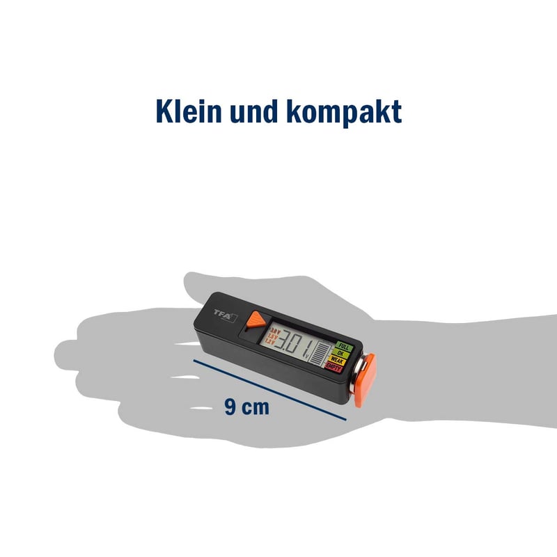 TFA Dostmann BatteryCheck digitális elemteszter AAA AA C D gombelem 9V