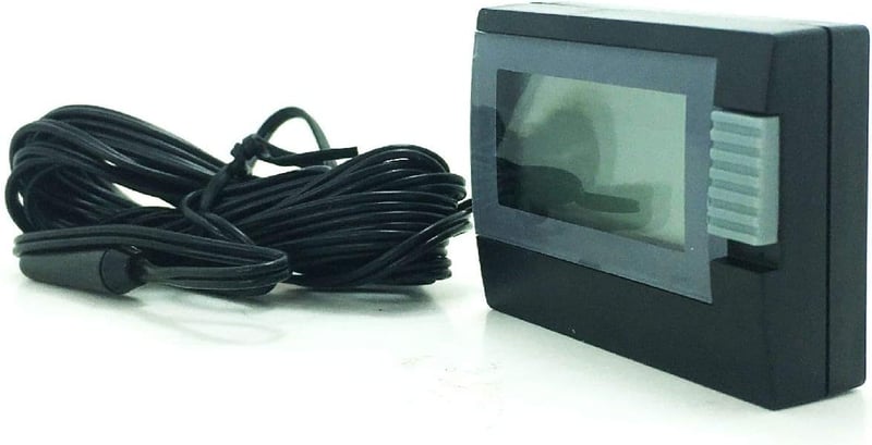 TFA Dostmann digitális hőmérő fekete, pontos hőmérséklet méréshez - black