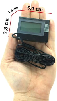 TFA Dostmann digitális hőmérő fekete, pontos hőmérséklet méréshez - black 7