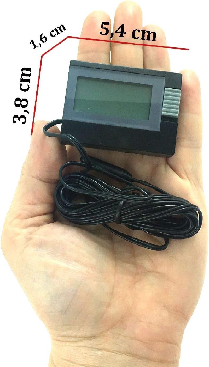 TFA Dostmann digitális hőmérő fekete, pontos hőmérséklet méréshez - black