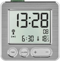 TFA Dostmann digitális rádiójel vezérelt ébresztőóra 60.2545 - Silver 1