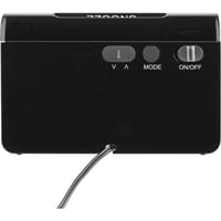 TFA Dostmann ICON 60.2543 digitalna budilica s radijskim upravljanjem, crveni LED zaslon, 2 razine osvjetljenja, funkcija odgode alarma (snooze), crna, 132x64x80 mm 2