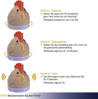 TFA Dostmann Konyhai Időzítő Digitális Percmérő - rooster 5