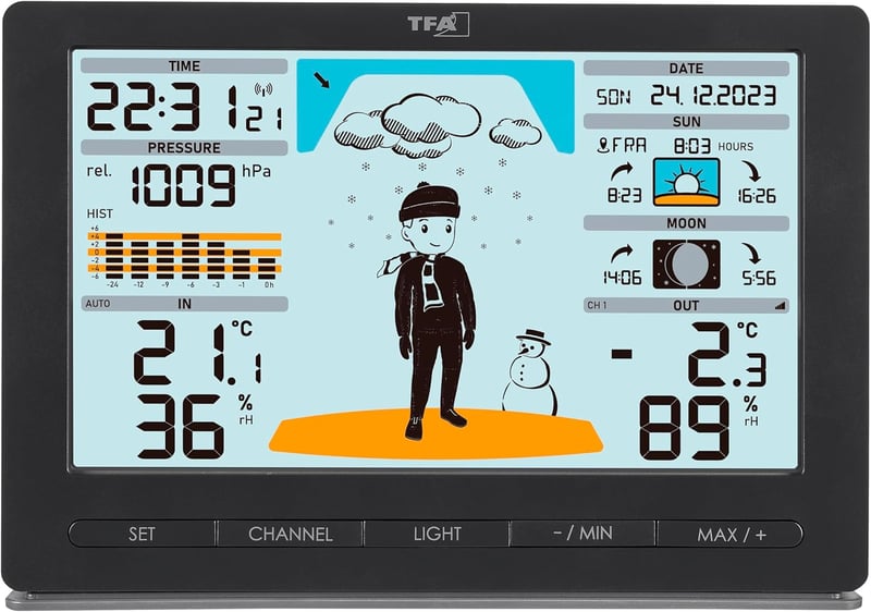 TFA Dostmann Meteo Jack vezeték nélküli időjárásállomás külső szenzorokkal