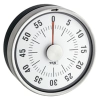 Analógový kuchynský časovač TFA Dostmann Puck, mechanický, magnetický, sivý, 79x32x79 mm 2