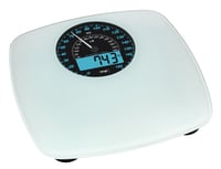 Digitálna a analógová osobná váha TFA Dostmann Swing 50.1003.02, dizajn tachometra, s funkciou pripomienky, 180 kg, biela 1