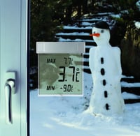 TFA Dostmann Vision digitalni termometar za prozor s vanjskom temperaturom, 30.1025, veliki zaslon, samoljepljiv, min-max vrijednosti, 97x22x105 mm, srebrni 3